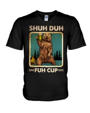 Camping Shuh Duh Fuh Cup V-Neck T-Shirt tile