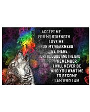 LGBT Accept Me For My Strength 36x24 Poster front