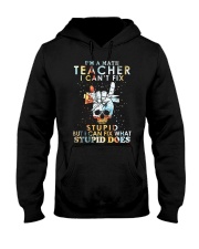 Teacher I'm A Math Teacher Hooded Sweatshirt front