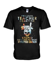 Teacher I'm A Math Teacher V-Neck T-Shirt tile