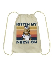 Nurse Kitten My Nurse On Drawstring Bag tile