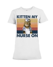 Nurse Kitten My Nurse On Premium Fit Ladies Tee tile