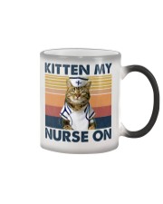 Nurse Kitten My Nurse On Color Changing Mug tile
