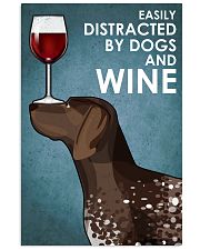 Dog German Shorthaired Pointer And Wine 16x24 Poster front