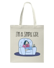 Book I'm A Simple Girl Tote Bag tile