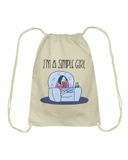 Book I'm A Simple Girl Drawstring Bag tile