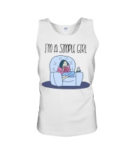 Book I'm A Simple Girl Unisex Tank tile