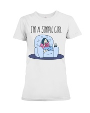 Book I'm A Simple Girl Premium Fit Ladies Tee tile