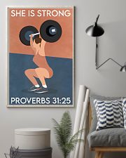 Fitness She Is Strong 16x24 Poster lifestyle-poster-1