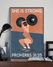 Fitness She Is Strong 16x24 Poster lifestyle-poster-2