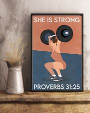 Fitness She Is Strong 16x24 Poster lifestyle-poster-3