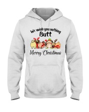 Dog Merry Christmas Hooded Sweatshirt front