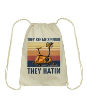 Fitness They See Me Spinnin Drawstring Bag tile