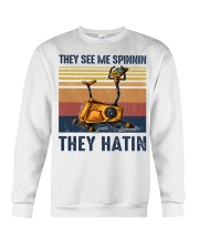Fitness They See Me Spinnin Crewneck Sweatshirt tile
