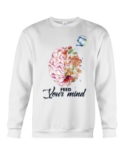 Mushroom Feed Your Mind Crewneck Sweatshirt tile