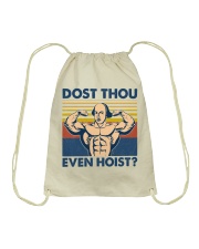 Fitness Dost Thou Even Hoist Drawstring Bag tile