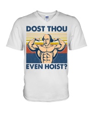 Fitness Dost Thou Even Hoist V-Neck T-Shirt tile