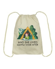 Camping Happily Ever After Drawstring Bag tile