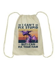 Hairdresser I Can't Fix Stupid Drawstring Bag tile