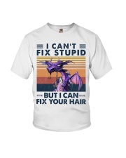 Hairdresser I Can't Fix Stupid Youth T-Shirt tile