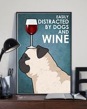 Dog Pug And Wine 16x24 Poster lifestyle-poster-2