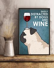 Dog Pug And Wine 16x24 Poster lifestyle-poster-3