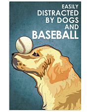 Dog Golden And Baseball 16x24 Poster front