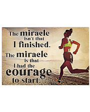 Running The Miracle Isn't That I Finished 36x24 Poster front