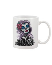 Skull Live Fast Die Pretty Mug tile