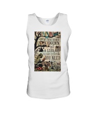 Garden And A Library Unisex Tank tile