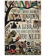 Garden And A Library Vertical Poster tile