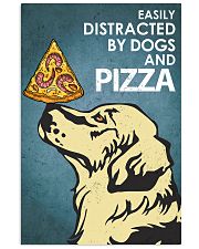Dog Golden And Pizza 16x24 Poster front