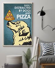 Dog Golden And Pizza 16x24 Poster lifestyle-poster-1