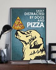 Dog Golden And Pizza 16x24 Poster lifestyle-poster-2