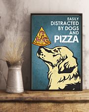 Dog Golden And Pizza 16x24 Poster lifestyle-poster-3
