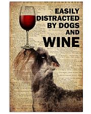 Dog Schnauzer And Wine 16x24 Poster front