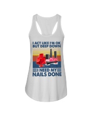 Makeup I Need my Nails Done Ladies Flowy Tank tile