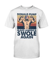 Gym Donald Pump Make America Swole Again Classic T-Shirt tile
