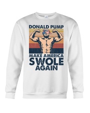 Gym Donald Pump Make America Swole Again Crewneck Sweatshirt tile