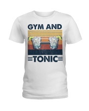 Fitness Gym And Tonic Ladies T-Shirt tile