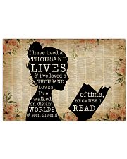 Book I Have Lived A Thousand Lives 36x24 Poster front