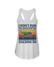 Fitness I Don't Run Ladies Flowy Tank tile