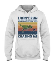 Fitness I Don't Run Hooded Sweatshirt front