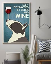 Dog Bull Terrier And Wine 16x24 Poster lifestyle-poster-1
