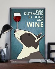 Dog Bull Terrier And Wine 16x24 Poster lifestyle-poster-2