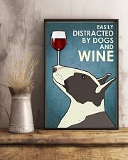 Dog Bull Terrier And Wine 16x24 Poster lifestyle-poster-3