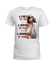 Nurse A Child Of God Ladies T-Shirt tile