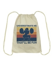 Gym That'll Be Fun Drawstring Bag tile