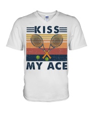 Tennis Kiss My Ace V-Neck T-Shirt tile