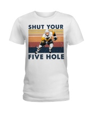 Hockey Shut Your Five Hole Ladies T-Shirt tile